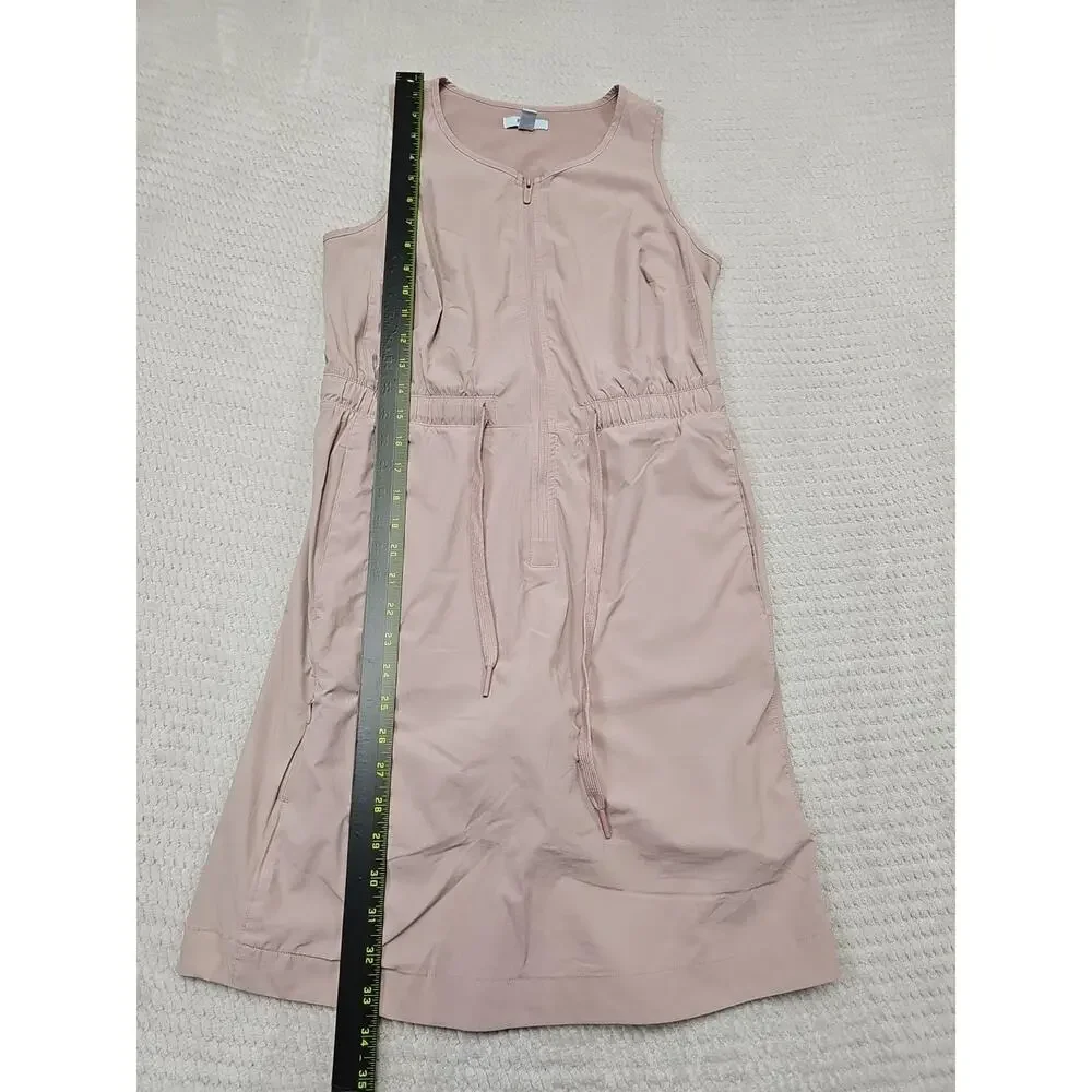 FLX Dress Womens XS Pink Athletic Sleeveless 3/4 Zip Shorts Underneath - Picture 2 of 9
